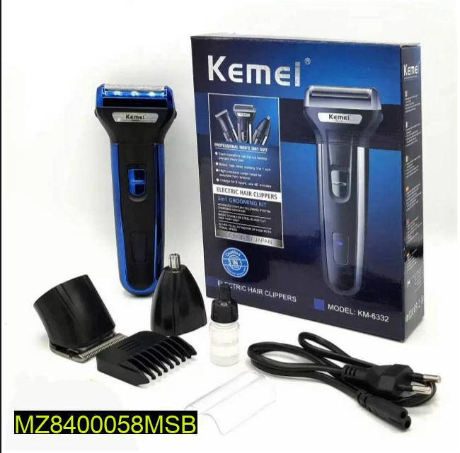 Kemei 3in1 Rechargeable Electric Shaver